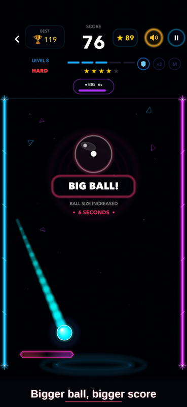 BounceNova Big Ball power-up