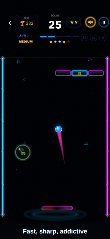 BounceNova fast neon ball gameplay