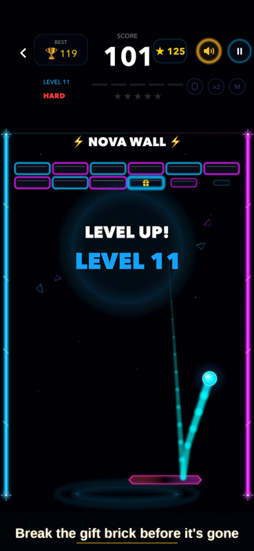 BounceNova gift brick and Level 11
