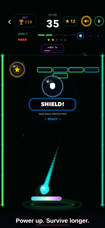BounceNova shield power-up